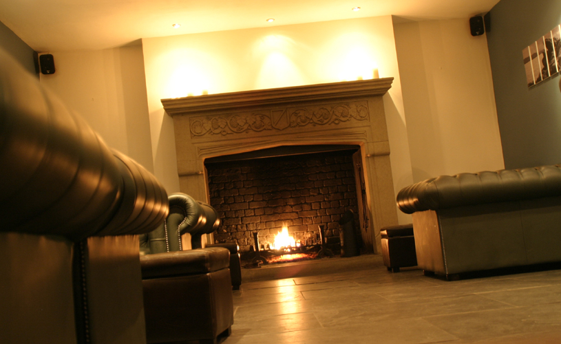 Rummer Hotel fireplace